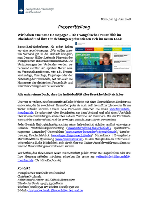 Wir haben eine neue Homepage!