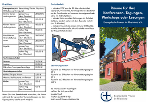 Räume für Konferenzen, Tagungen, Workshops oder Lesungen
