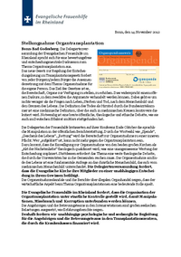 Stellungnahme Organtransplantation