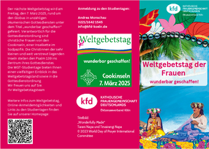 Flyer WGT-Studientage (kfd)