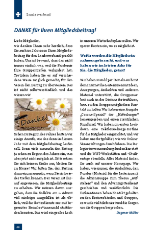 Danke für Ihren Mitgliedsbeitrag
